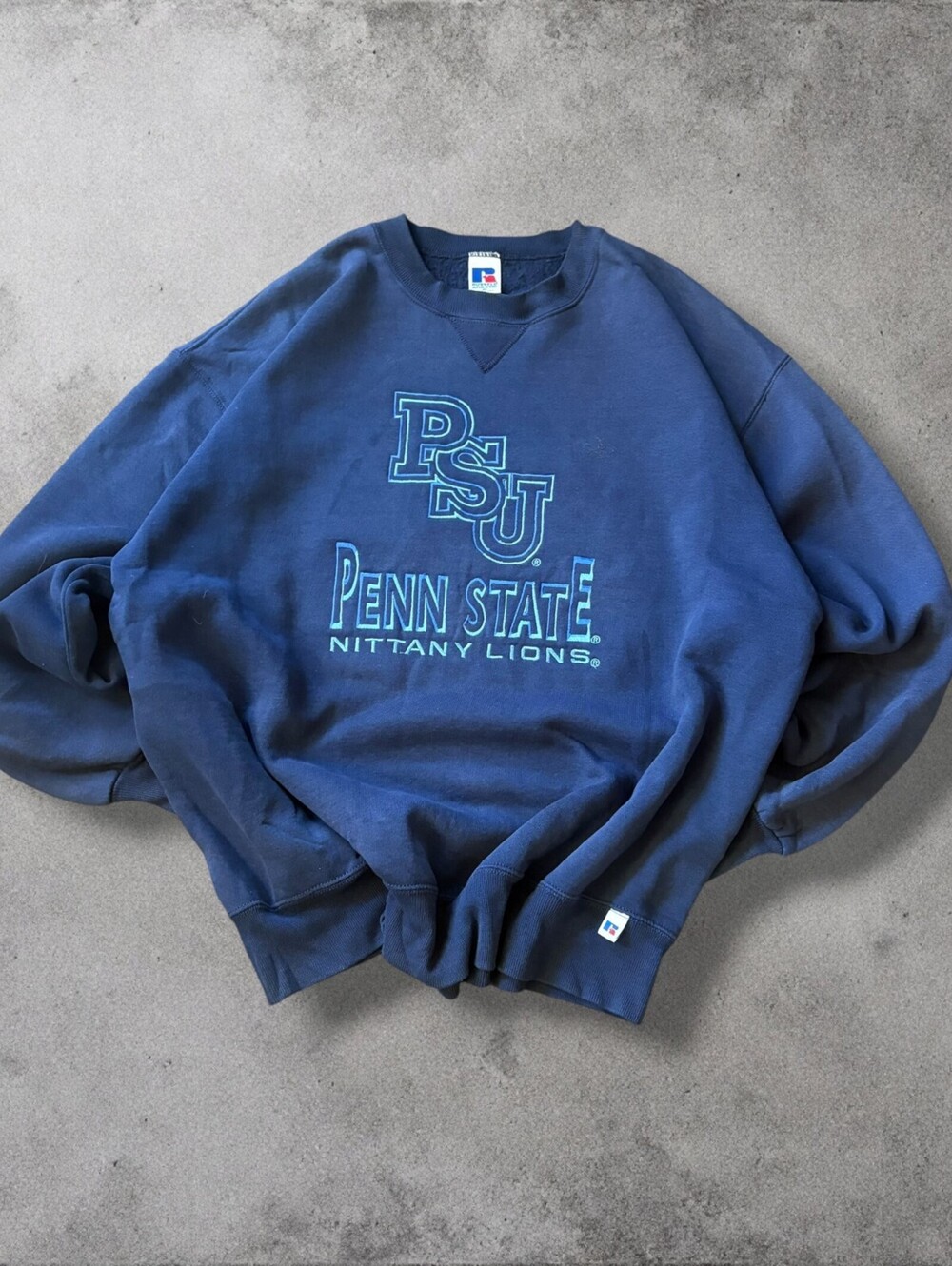 Vtg 90s Penn State Collegiate Crewneck Sz XL Nittany Lions NCAA RussellAthletic